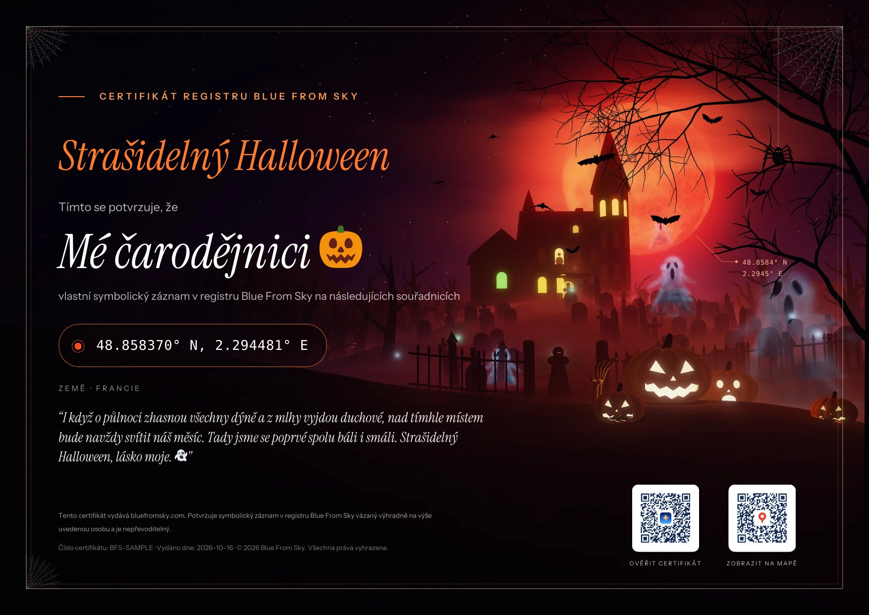 Halloweenský krvavý měsíc