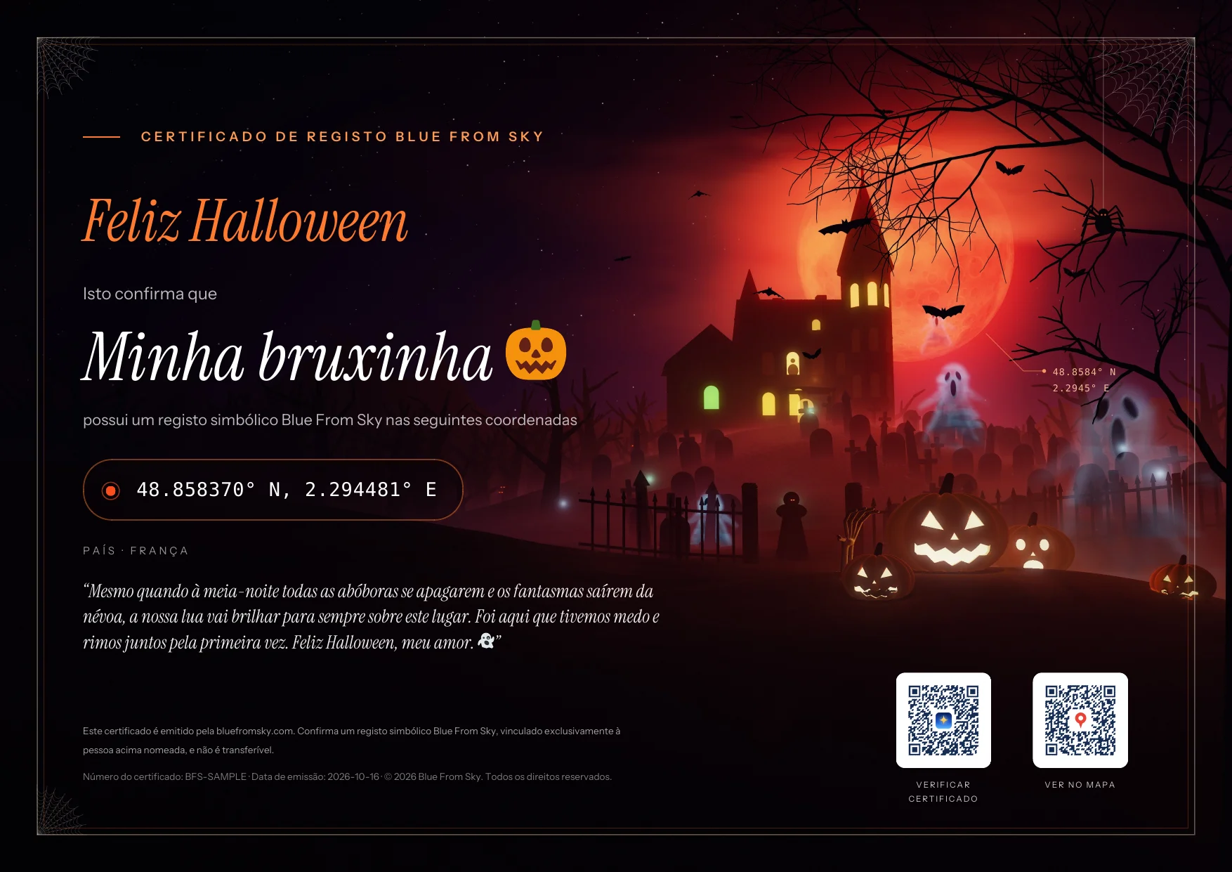 Lua de sangue de Halloween